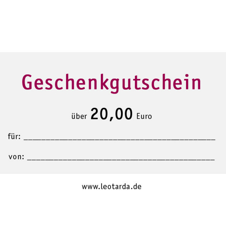 Geschenkgutschein 20,00 EUR