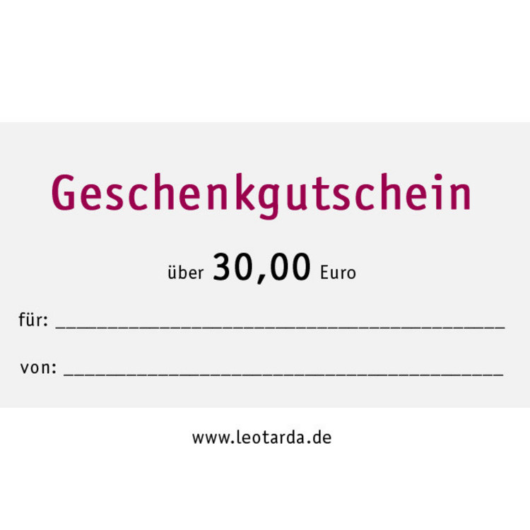 Geschenkgutschein 30,00 EUR