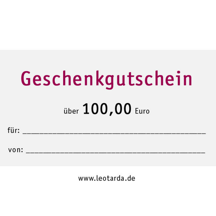 Geschenkgutschein 100,00 EUR